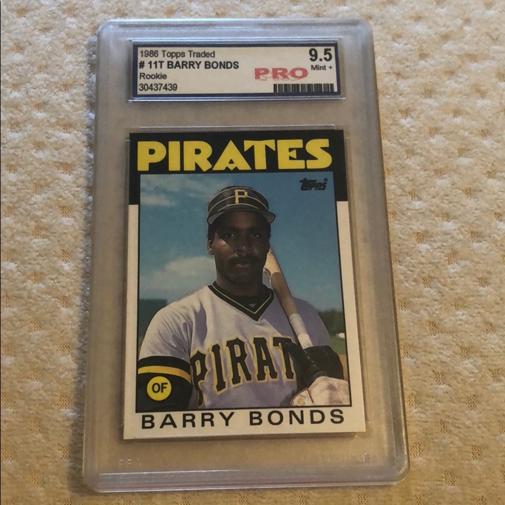 1986 Topps Barry bonds rookie card mint 9.5